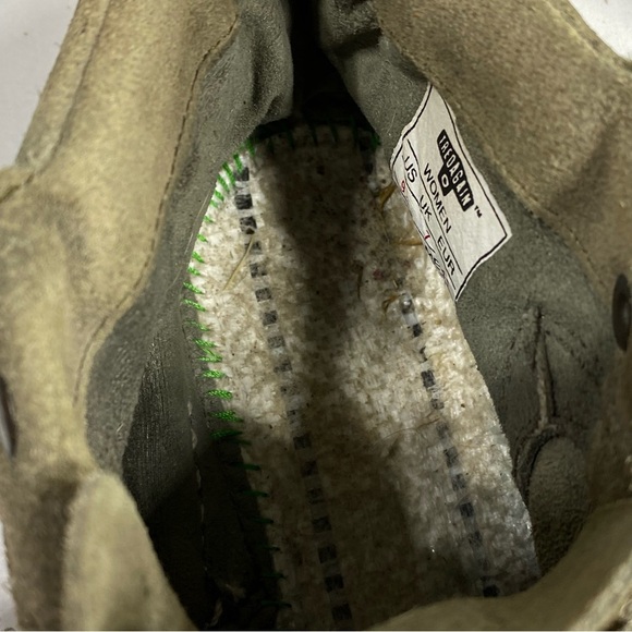 Tredagain Hawthorne Gray Suede Mid-Top Recycled Tire Hiking Shoes - Picture 4 of 9